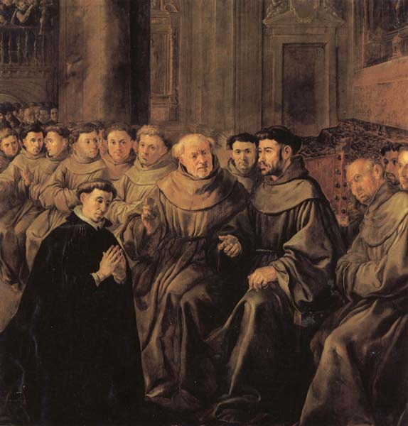 Francisco de herrera the elder St.Bonaventure Receiving the Habit of St.Francis